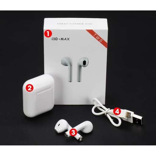 a set of earphones and a white ipod