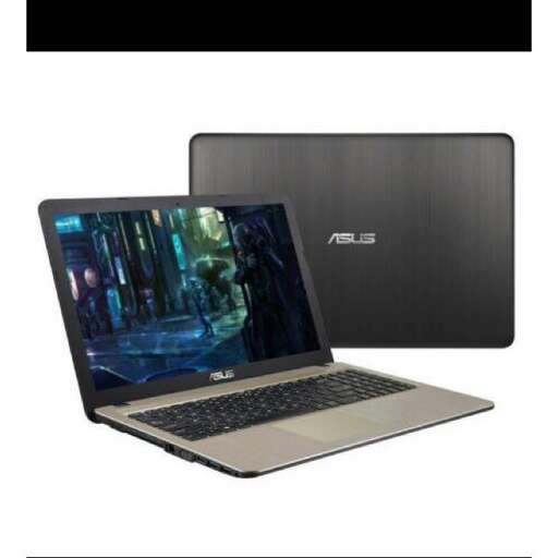a laptop computer with a picture of a woman on the screen.