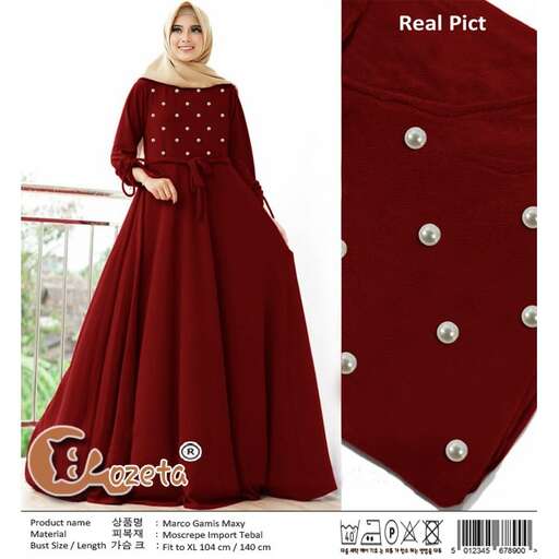 a long dress with a buttonhole pattern