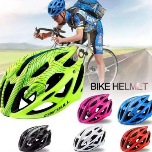 person is a professional mountain biker who is wearing a helmet.
