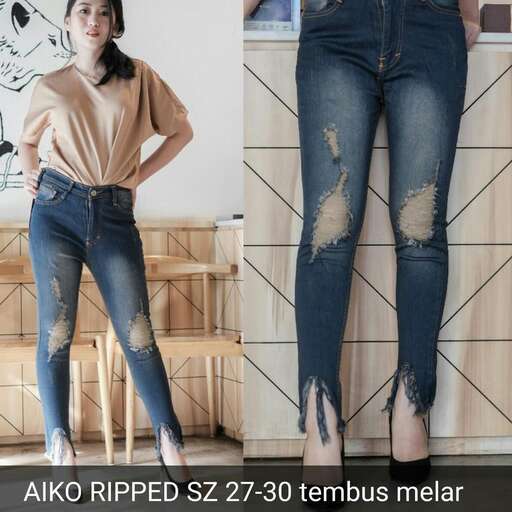 jeans with a cut out