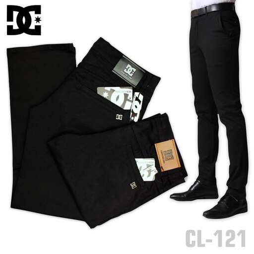 a fashion look featuring long pants, black jeans and a black belt.