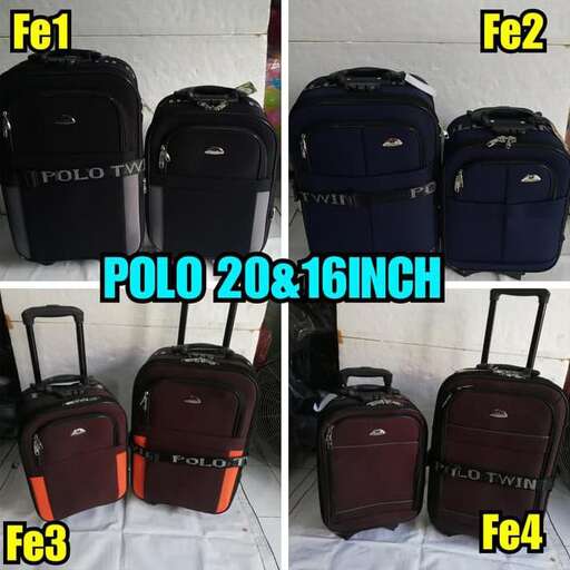 a set of three bags of luggage sitting on top of a floor.