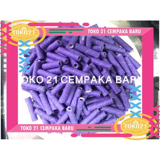 a bar with purple and green food