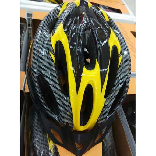 the helmet is made of plastic.