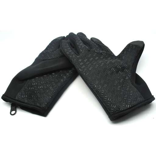 gloves in black and white