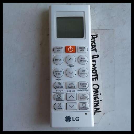 a white calculator with a black writing on it.