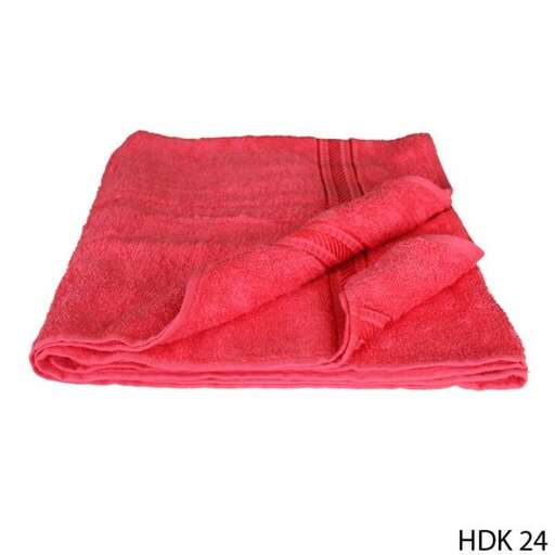 a towel that is folded over with a red towel.