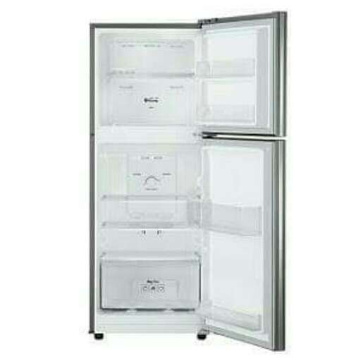 a refrigerator with no doors
