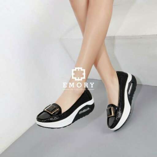 womens black and white shoes with a touch of gold