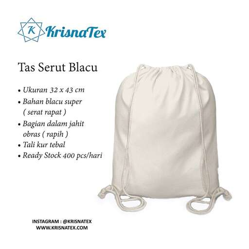 large white tote bag with handles and handles.