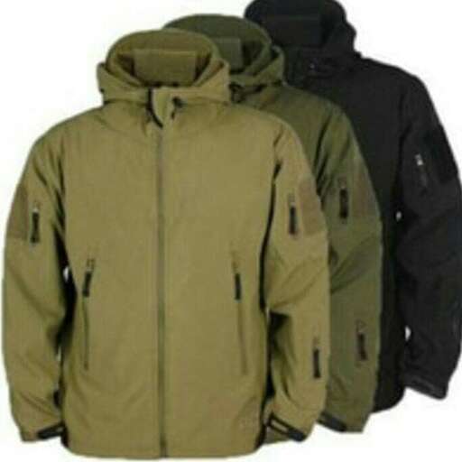 jacket with a hood from the front