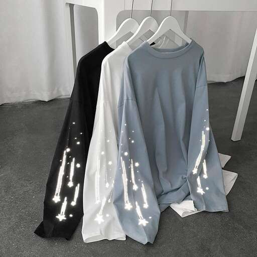 the black and white dress with light spots.