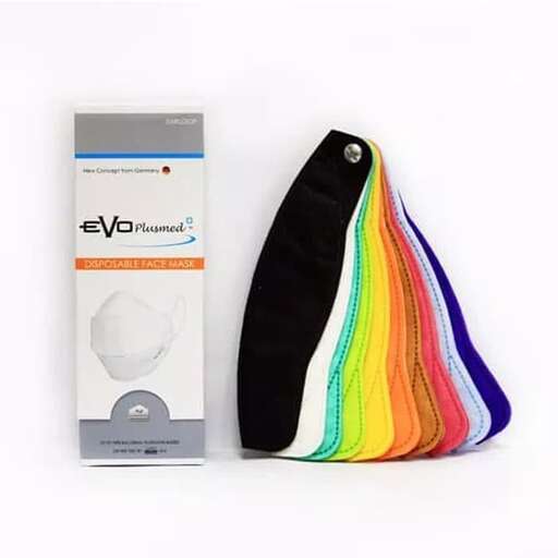 a rainbow colored pouch with a plastic bag in it.