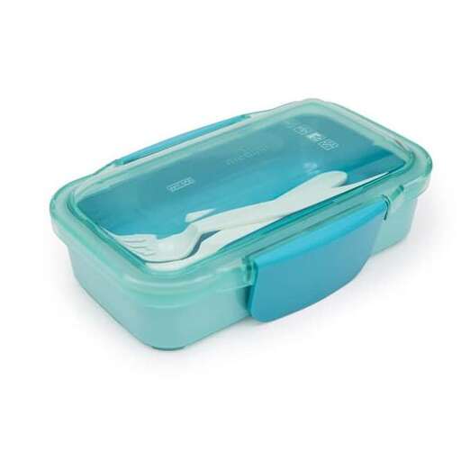 a plastic lunch box with a lid