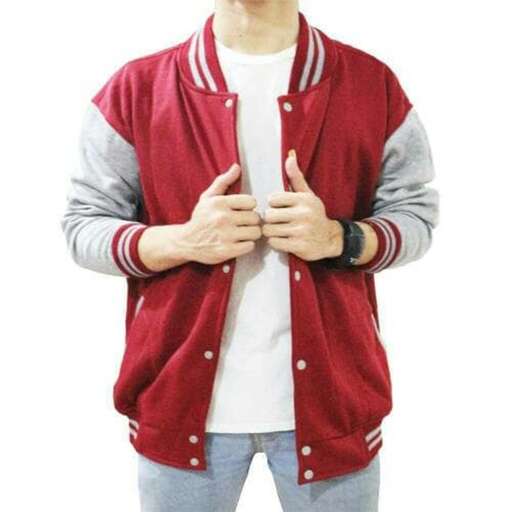 a red jacket with a white shirt and a red jacket.