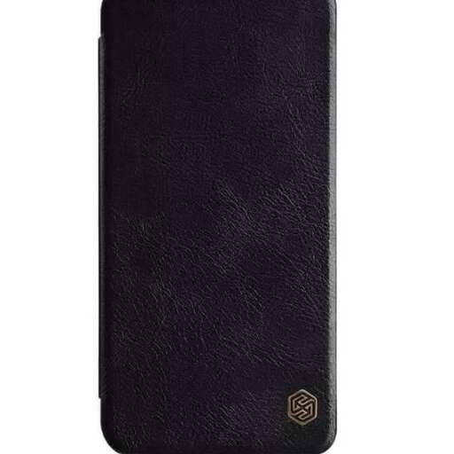 leather wallet with a black leather cover