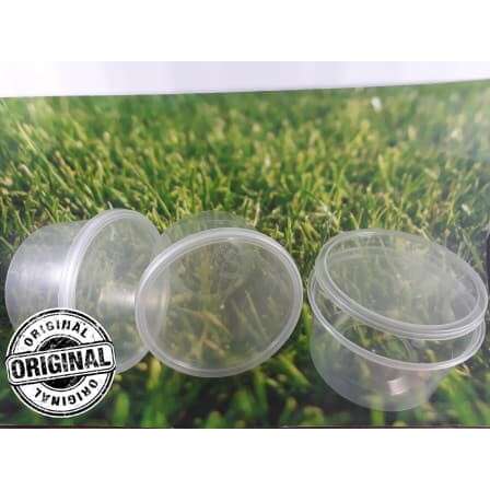 a set of plastic containers with lid and lid.