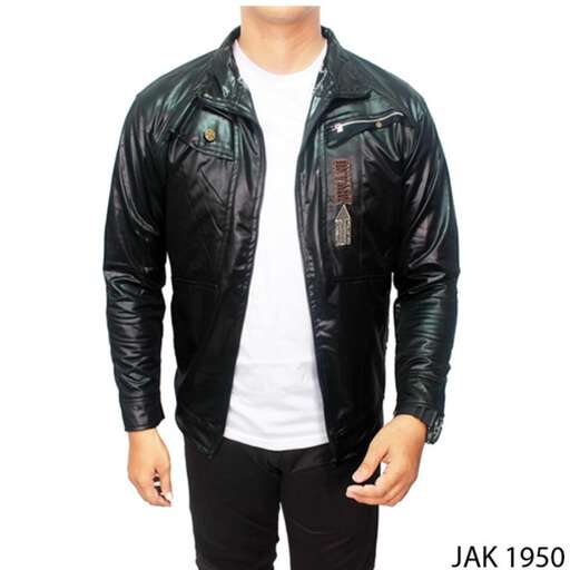 men's leather jacket with a white t - shirt