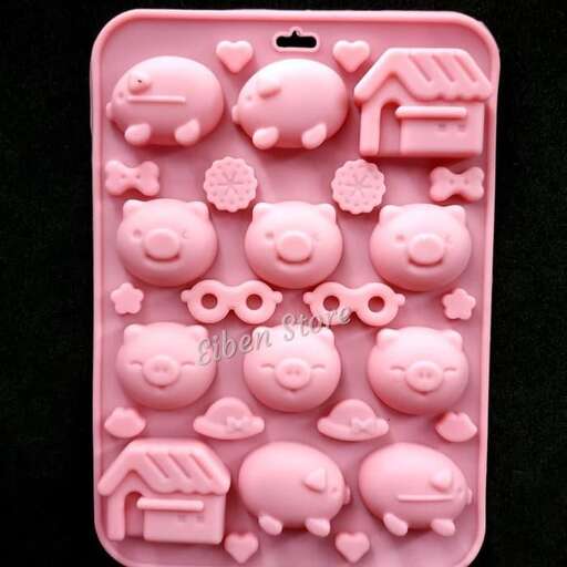 pink phone case with pink plastic buttons.