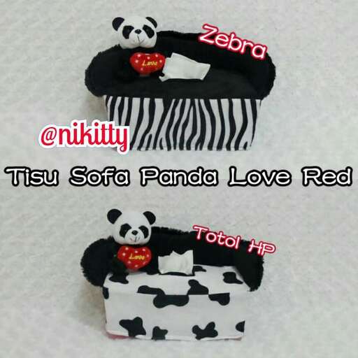 a cute little panda bear and panda pillow made by me.