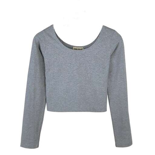 a gray sweater with a zipper