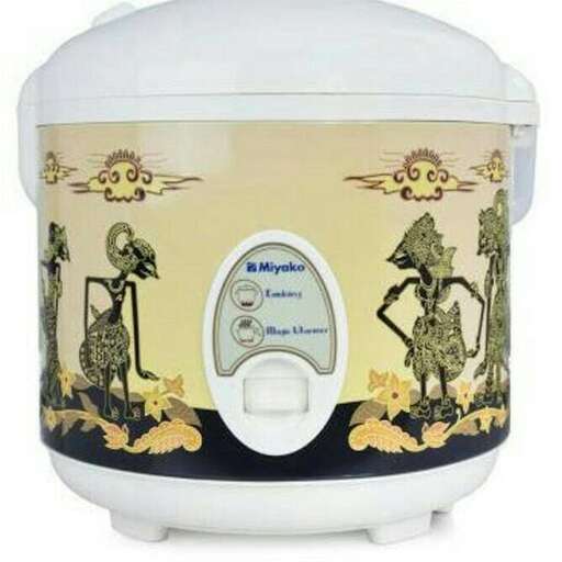 a white and black blender with a picture of a woman on the front.