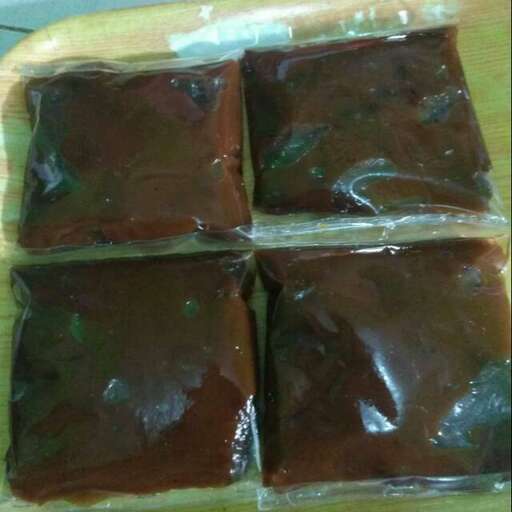 a sandwich with some cut out of it