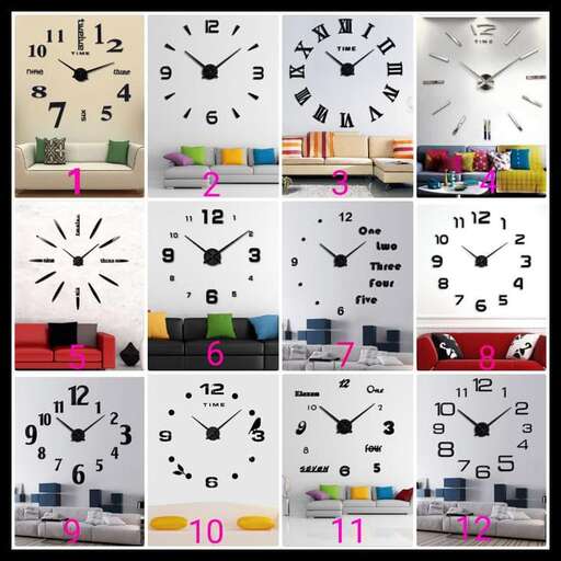 a collage of pictures of a clock and some pictures