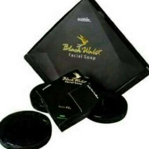 black soap in a box