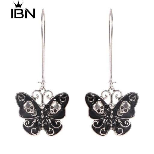 butterfly earrings in sterling silver with a butterfly design