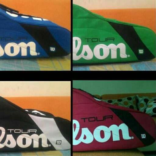 the bag is made from a pattern of fabric.