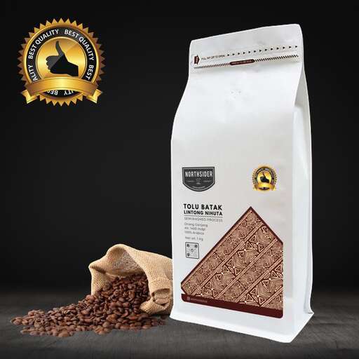 a bag of coffee and a bag of coffee