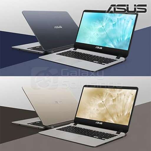 two laptops with different designs on them.