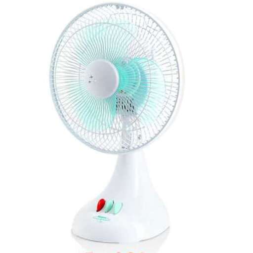 a small electric fan on a white background