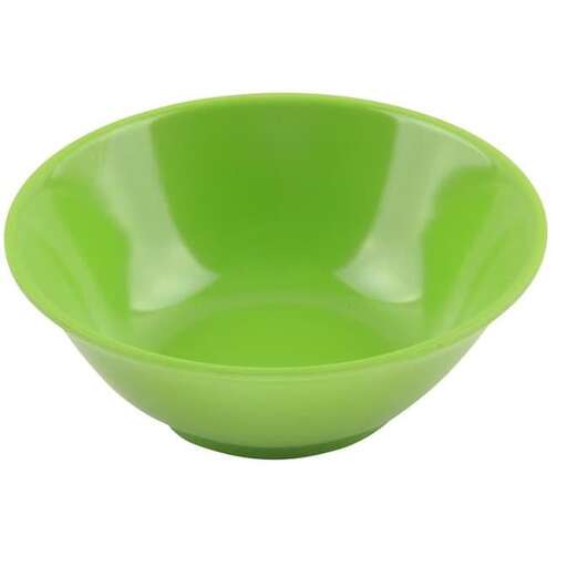 green bowl in a white background