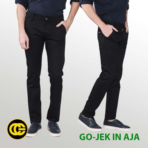 men's black pants with a white background