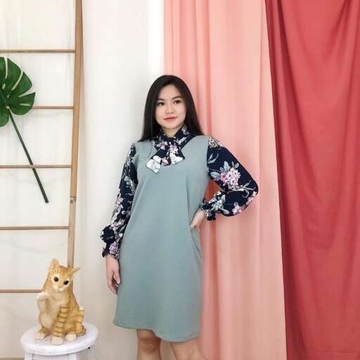 person in a dress with a cute dog