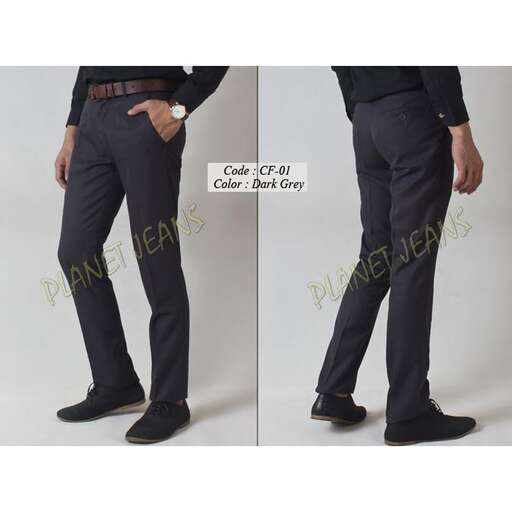 a pair of black trousers