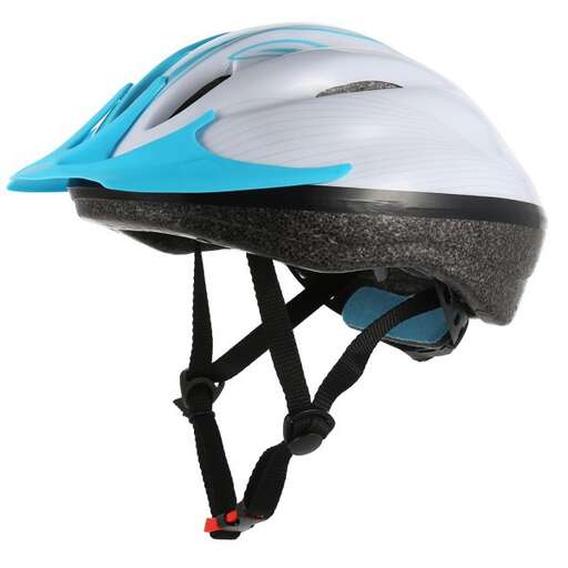 goggles with a blue and white helmet