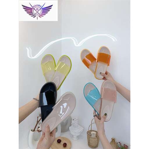 a person putting on flip flops on a wall.