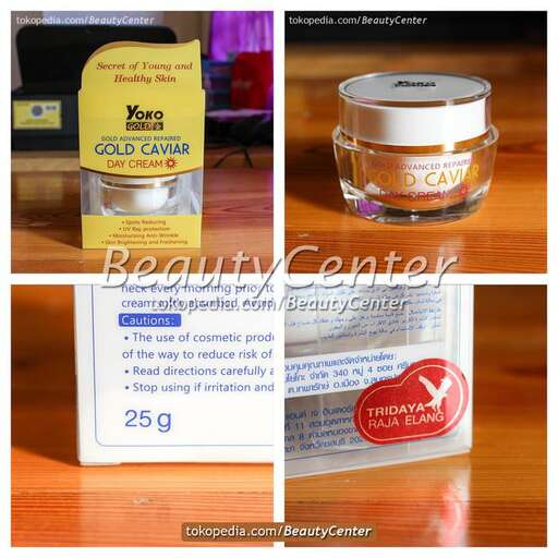 a collage of products on a table