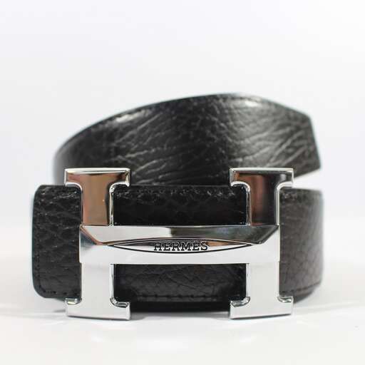 leather belt with a black leather strap