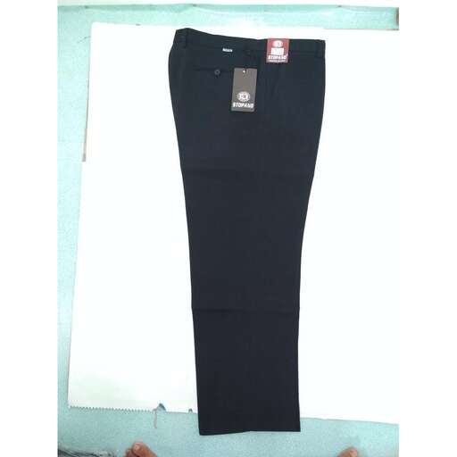 a pair of black trousers