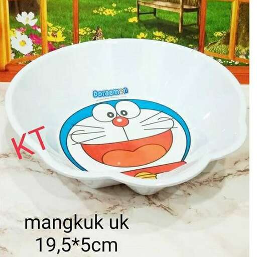 a bowl with a cartoon of a cat