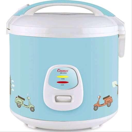 this is a picture of a blue crock pot.