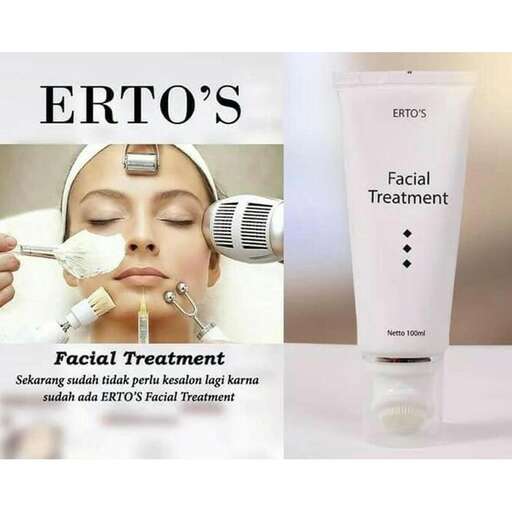 a woman with a cosmetic cream on her face