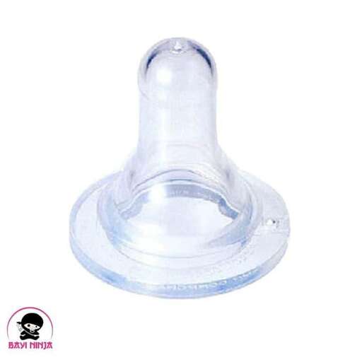a clear plastic beaker with a blue base.