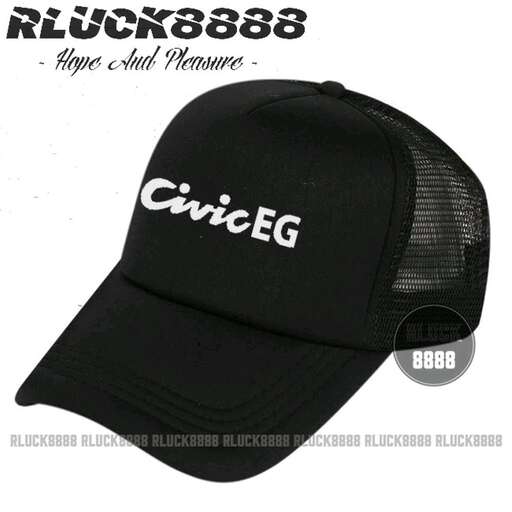 black baseball cap with a logo