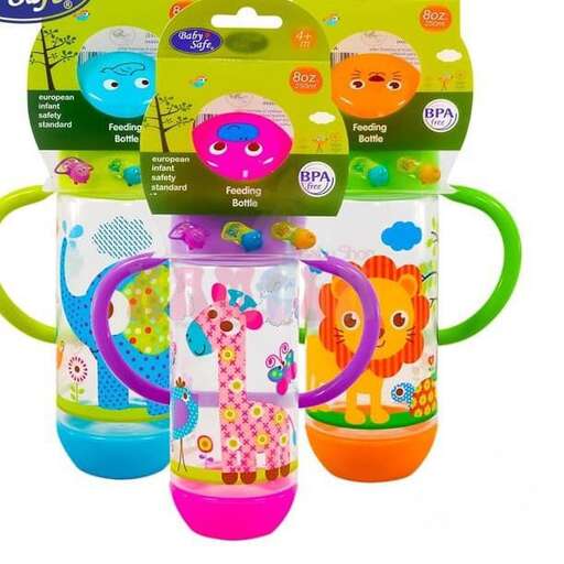 a set of three colorful glass containers with a colorful design.